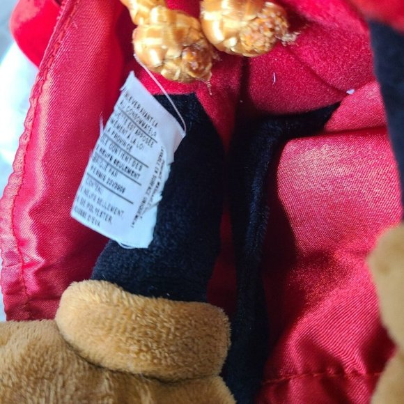 The Disney Store Sorcerer Mickey Mouse Plush Fantasia Blue Hat Red Cloak 22" Tal - Picture 5 of 11